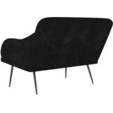  Klupa crna 110 x 76 x 80 cm baršunasta | shoptok.hr