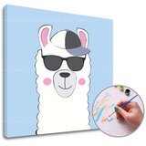  Slikanje po številkah LAMA Z OKULIARJI | low difficulty | Shoptok.si