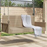 vidaXL Gugalna klop bež 119x56x48 cm poli ratan | Shoptok.si