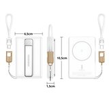 Verk 06400 magnetski Powerbank 5000 mAh, 20 W, bežično punjenje 15 W, USB-C + Lightning | shoptok.hr