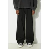 1017 ALYX 9SM Pamučne hlače Lightweight Cotton Buckle Pant boja: crna, ravni kroj, AAUPA0383FA01