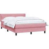 Box Spring krevet s madracem ružičasti 160x220 cm baršun | shoptok.hr