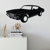 Wallity Zidna dekoracija Chevrolet Chevelle SS 1969 Malibu, 60 x 28 cm, Crna | Eponuda.ba