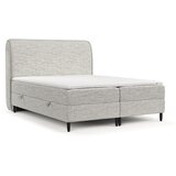 Maison de Rêve Svetlo siva boxspring postelja s prostorom za shranjevanje 160x200 cm Melba – Cene