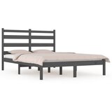  Okvir za krevet od masivne borovine sivi 200 x 200 cm | shoptok.hr