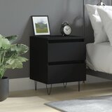 vidaXL Noćni ormarić crni 40x35x50 cm od konstruiranog drva Cijene