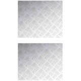  Stepenica Pravokutni 2 pcs Srebrno 60 x 50 cm Aluminij | shoptok.hr