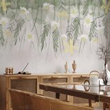  Foto tapeta - Home herbarium - subtle floral motif with flowers in watercolour style 200x140 | shoptok.hr