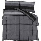  Set posteljine za poplun tamnosivi 140 x 200 cm pamučni200x200 | shoptok.hr