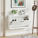  Ormar za cipele na zidu HAARLEM 71 x 17 x 43 cm Bijela - Bijela | shoptok.hr
