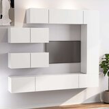  7-dijelni set TV ormarića bijeli od konstruiranog drva | shoptok.hr
