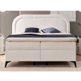Ropez Bela boxspring postelja s prostorom za shranjevanje 200x200 cm Ornes – | Shoptok.si