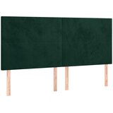  Uzglavlje tamnozeleno 160x5x118/128 cm baršunasto | shoptok.hr