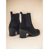 Resti Eco-suede women's ankle boots on a block heel Bregianka | ePonuda.com