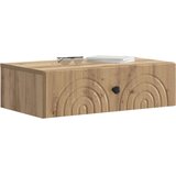 Stolna Stenska stranska miza Artisan hrast 59 x 34,5 x 17 cm, (5000232601) | Shoptok.si