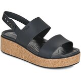 Crocs Brooklyn Cork Low Wedge Crna | shoptok.hr