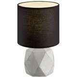  Crna/siva stolna lampa s tekstilnim sjenilom (visina 28 cm) Pike – | shoptok.hr
