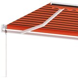  Avtomatska tenda LED + senzor 400x300 cm oranžna/rjava, (20966185) | Shoptok.si