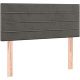 Box spring krevet s madracem tamnosivi 90x200 cm baršunasti | shoptok.hr