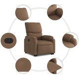  Naslonjač na podizanje od tkanine smeđi | shoptok.hr