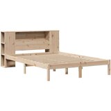 vidaXL Knjižna postelja brez vzmetnice 120x200 cm trdna borovina | Shoptok.si