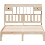  Krevet s regalom za knjige bez madraca 140x190 cm od borovine | shoptok.hr