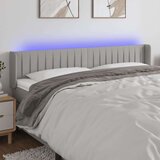  Uzglavlje svjetlosivo 183x16x78/88 cm od tkanine | shoptok.hr