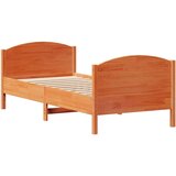 vidaXL Okvir kreveta bez madraca voštano smeđi 100x200 cm od borovine | shoptok.hr