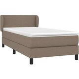  Krevet s oprugama i madracem smeđesivi 90x190 cm od tkanine | shoptok.hr