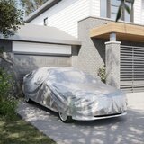 vidaXL Automobilska navlaka za limuzinu s trakama srebrna XL PEVA | shoptok.hr