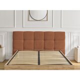 Bobochic Paris Podstavljeni tapecirani/od iverice bračni krevet s prostorom za odlaganje s podnicom 160x200 cm boje terakote Kumo – | shoptok.hr