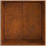 vidaXL Corten čelik 80 x 80 x 43 cm Izdržljivo Rustikalno ognjište | shoptok.hr