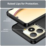 Techsuit Carbon Silicone maska za Realme C53 - crna | shoptok.hr