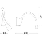 Ideal Lux fleksibilna led lampica goose LED/3W/230V cri 90 bela | Eponuda.com