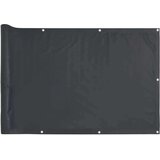 vidaXL Vrtno platno za zasebnost antracitno 600x75 cm PVC | Shoptok.si
