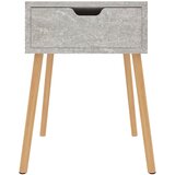  Noćni ormarić siva boja betona 40x40x56 cm konstruirano drvo | shoptok.hr