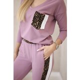 Kesi Set with a panther motif, dark pink | shoptok.hr