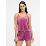 Orsay Pink women's suede pajama top - Women's Cene