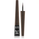 Note Cosmetique Elegant Matte Dipliner tekući eyeliner s mat finišom 02 Coffee Brown 2,5 ml