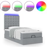 vidaXL otomanski okvir kreveta s madraca svijetlosivi 80x200cm tkanine | shoptok.hr