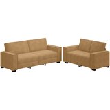  Dvodijelni set sofa s jastucima, smeđi baršun | Shoptok.si