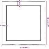 Stolna ploča 40x40x(2-4) cm od hrastovine sa živim rubom | shoptok.hr
