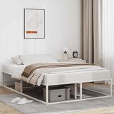 Maison Chic Posteljni okvir - Dvoposteljna postelja - Zakonska postelja brez vzmetnice bel 120x200 cm kovinska-J11169, (21766254) | Shoptok.si