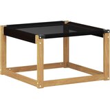  Zunanji puf Trdni akacijev les in tkanina Textilene Bela, (5000269666) | Shoptok.si