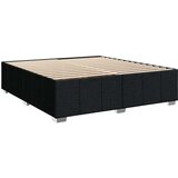 vidaXL Krevet s oprugama i madracem crni 200x200 cm od tkanine | shoptok.hr