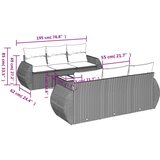  7-dijelni set vrtnih sofa sivi od poliratana | shoptok.hr