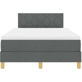 Box spring krevet Tamno siva 120 x 200 cm tkanina | shoptok.hr