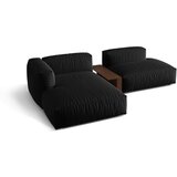 Micadoni Črna kotna sedežna garnitura (levi kot) Martina – Home | Shoptok.si