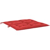  Jastuk za vrtnu klupu crveni 100x(50+50)x7 cm od tkanine Oxford | shoptok.hr