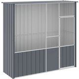 vidaXL Kavez za ptice antracit 215 x 78 x 200 cm od pocinčanog čelika | shoptok.hr